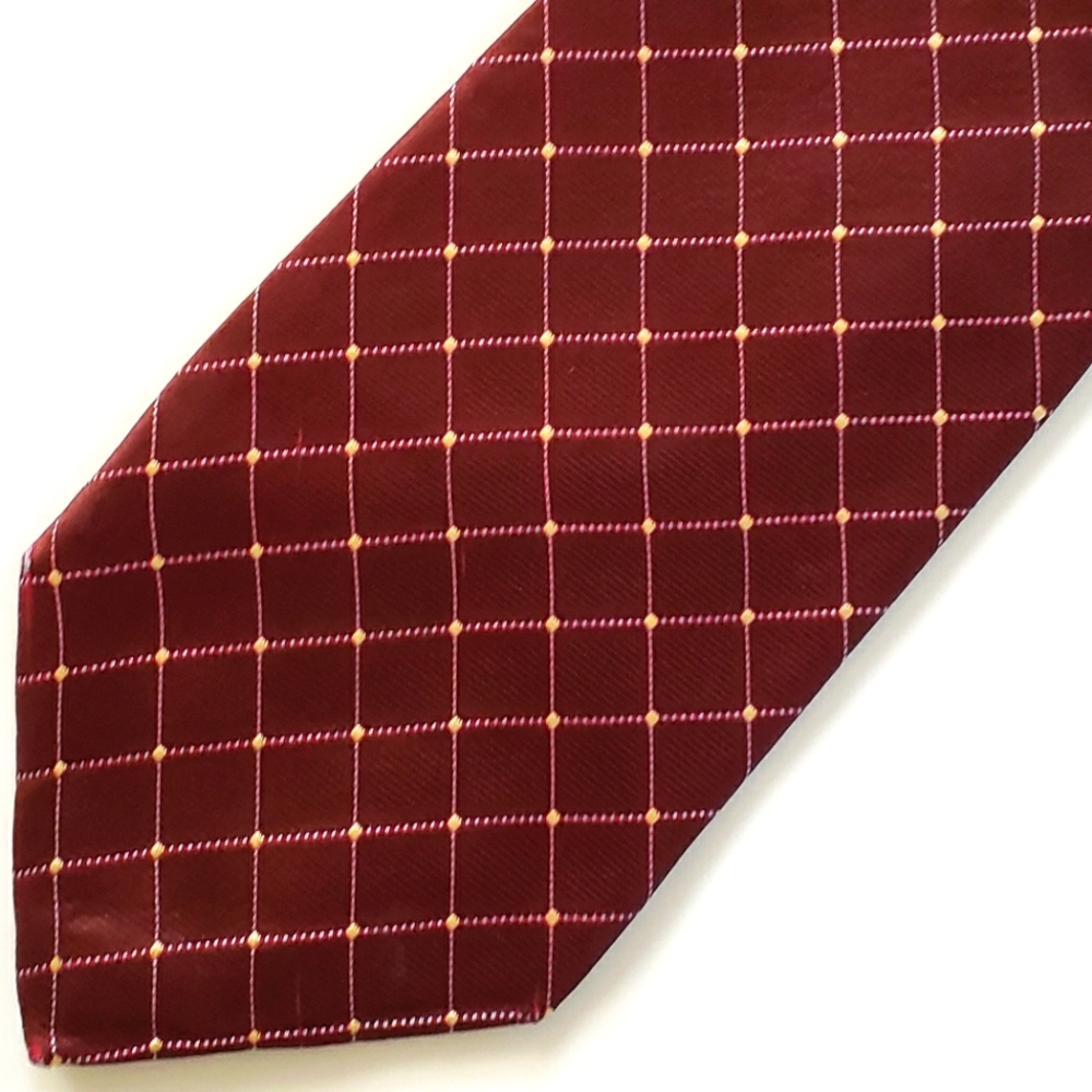 Canali burgundy silk necktie excellent condition